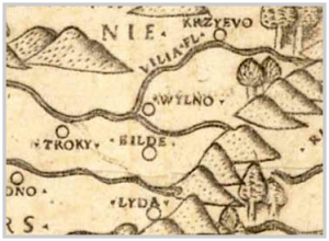 Карта Беневентана 1507 г.